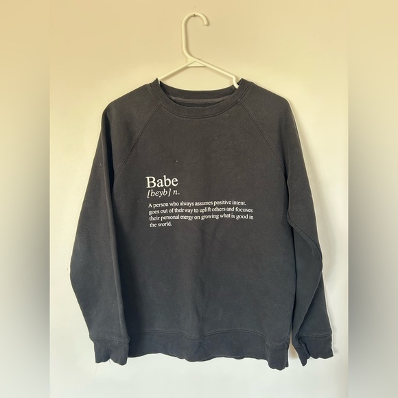 Brunette the Label Babe Definition Crewneck S/M - Picture 2 of 9